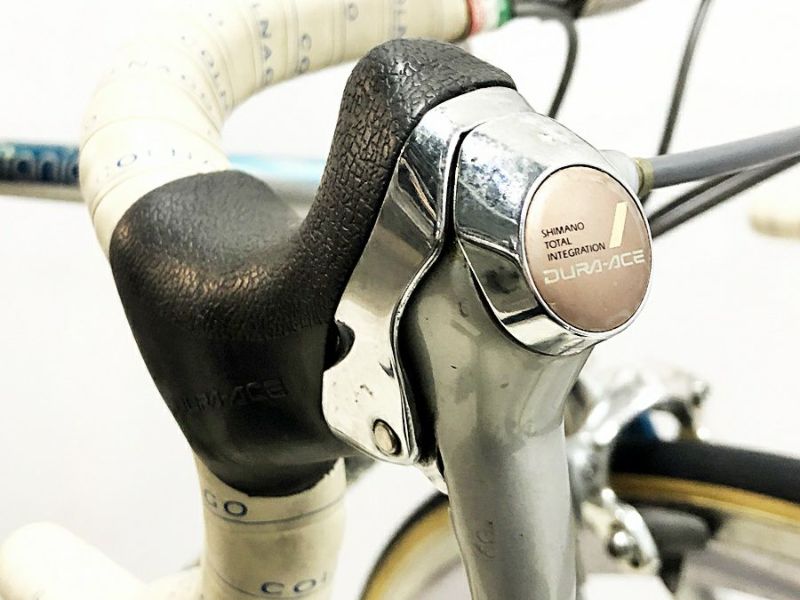 希少 コルナゴ COLNAGO ビチタン チタニオ BITITAN TITANIO 双胴 DURA-ACE チタンロードバイク シルバー/ブルー