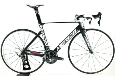 ◇◇メリダ MERIDA リアクト チーム E REACTO TEAM-E ULTEGRA R8000 2016年 カーボン ロードバイク Sサイズ  11速 黒/白/桃（サイクルパラダイス大阪より配送）