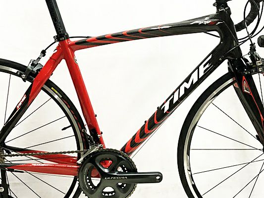 タイム TIME フルイディティ ファースト FLUIDITY FIRST ULTEGRA 2014年モデル カーボンロードバイク XSサイズ  ブラック/レッド