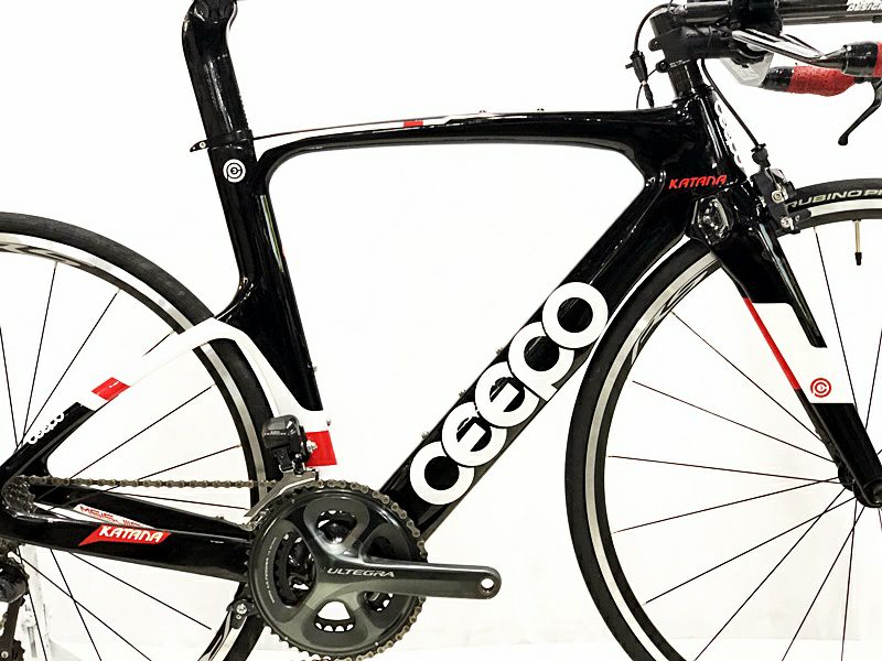 シーポ CEEPO カタナ KATANA トライアスロン ULTEGRA 電動Di2 2017年モデル カーボンロードバイク Mサイズ  ブラック/ホワイト