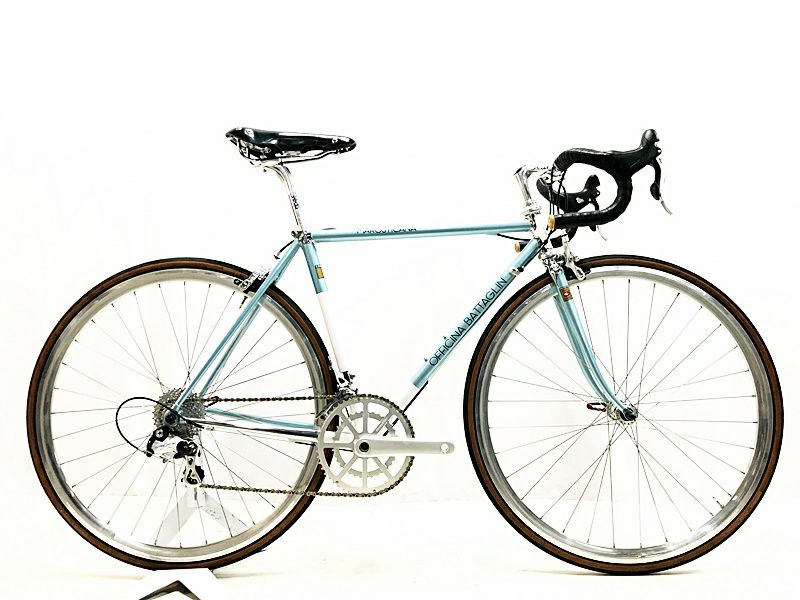 美品 オフィチーナ バッタリン OFFICINA BATTAGLIN マロスティカーナ MAROSTICANA CAMPAGNOLO POTENZA クロモリ  ロードバイク 47 スカイ