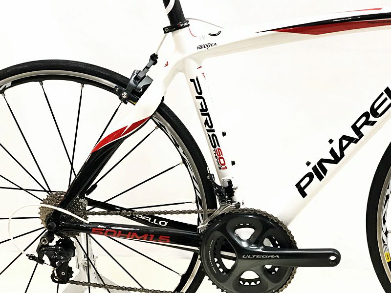 ピナレロ PINARELLO パリ PARIS 50-1.5 THINK2 ULTEGRA 2014年モデル カーボンロードバイク 46.5SLサイズ  ホワイト/レッド