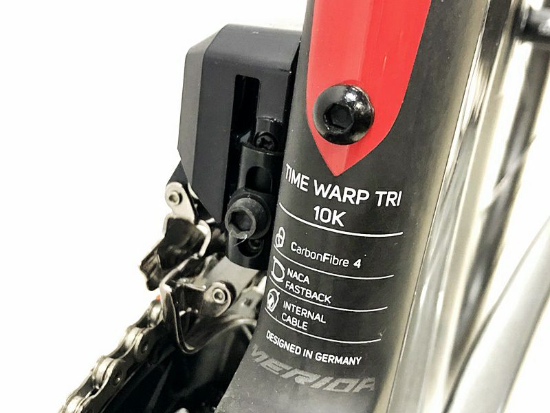 ●未使用品 メリダ タイムワープトライ WARP TRI 10K-E DURA-ACE 電動Di2 2020年 TT トライアスロン カーボン  ロードバイク 50(S) BK