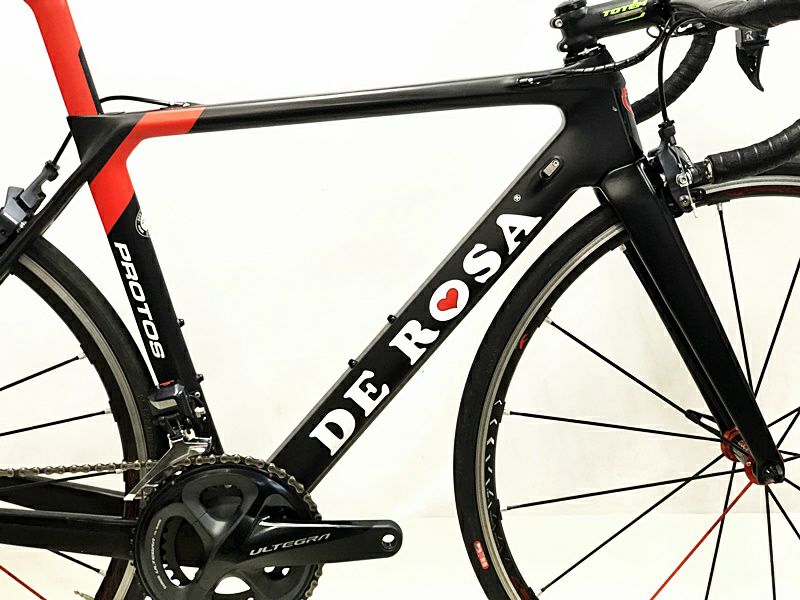 デローザ DE ROSA プロトス PROTOS ULTEGRA 電動Di2 2018年モデル カーボンロードバイク 47サイズ ブラック/レッド