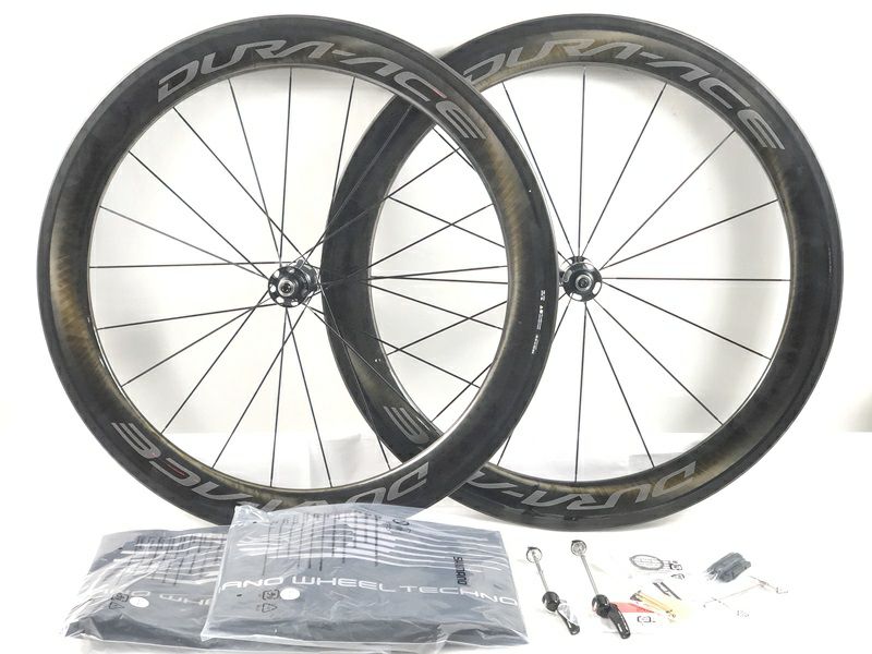 未使用品 シマノ SHIMANO デュラエース WH-R9100 C60 DURA-ACE ホイールセット シマノ 11速 チューブラー カーボン