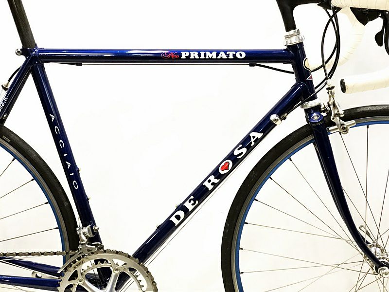 デローザ DE ROSA ネオプリマート NEO PRIMATO Acciaio CAMPAGNOLO RECORD クロモリ ロードバイク ネイビー