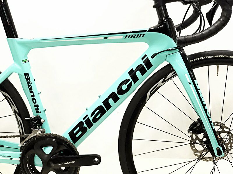 ビアンキ BIANCHI アリア ディスク ARIA DISC 105 油圧DISC 2019年モデル カーボンロードバイク 47サイズ チェレステ