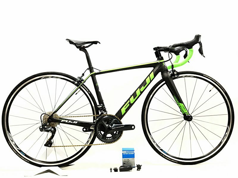 フジ FUJI エスエル 1.1 SL 1.1 DURA-ACE /ULTEGRA MIX 電動Di2 2021年モデル カーボンロードバイク  49サイズ ブラック/グリーン