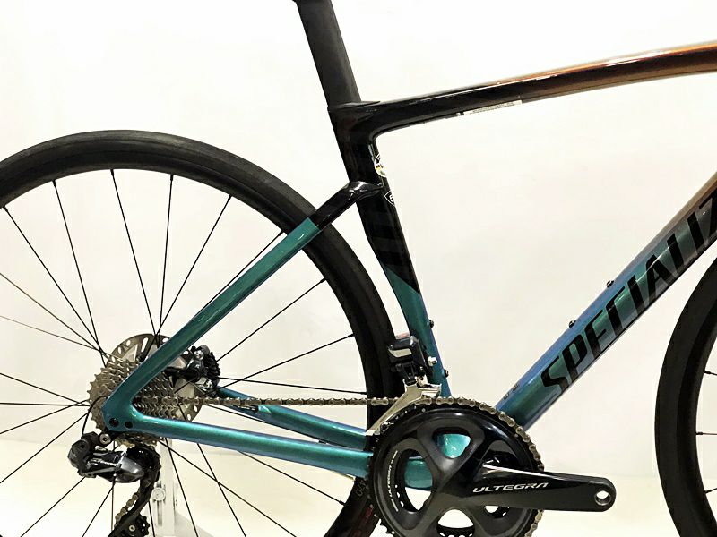 スペシャライズド ターマック TARMAC SL7 EXPERT ULTEGRA 電動Di2 2021年 カーボンロードバイク 52  ターコイズ/レッドゴールドパープル〇