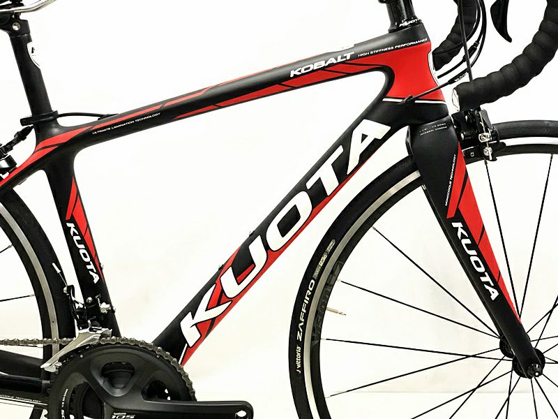 超美品 クオータ KUOTA コバルト KOBALT 105 2018年モデル カーボンロードバイク XXSサイズ ブラック/レッド