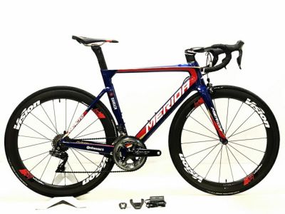 メリダ MERIDA リアクト チーム E REACTO TEAM E DURA-ACE 電動Di2 2018年モデル カーボンロードバイク  52(S/M)サイズ チームカラー