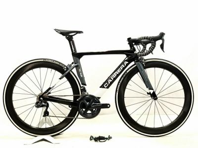 美品 カレラ CARRERA TD01 エアー TD01 AIR ULTEGRA 電動Di2 2018~2021年継続モデル カーボンロードバイク  XSサイズ ブラック