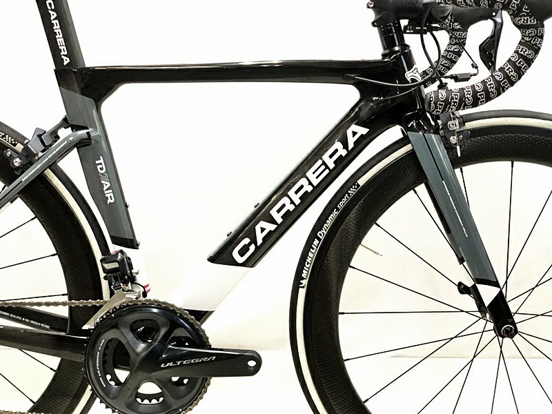 美品 カレラ CARRERA TD01 エアー TD01 AIR ULTEGRA 電動Di2 2018~2021年継続モデル カーボンロードバイク XS サイズ ブラック