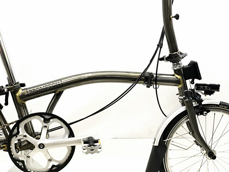 超美品 ブロンプトン BROMPTON M2L B-SPOKEオーダー 2018~2019年頃 折り畳み自転車 16インチ RAW  LACQUER(ロウ ラッカー)カラー