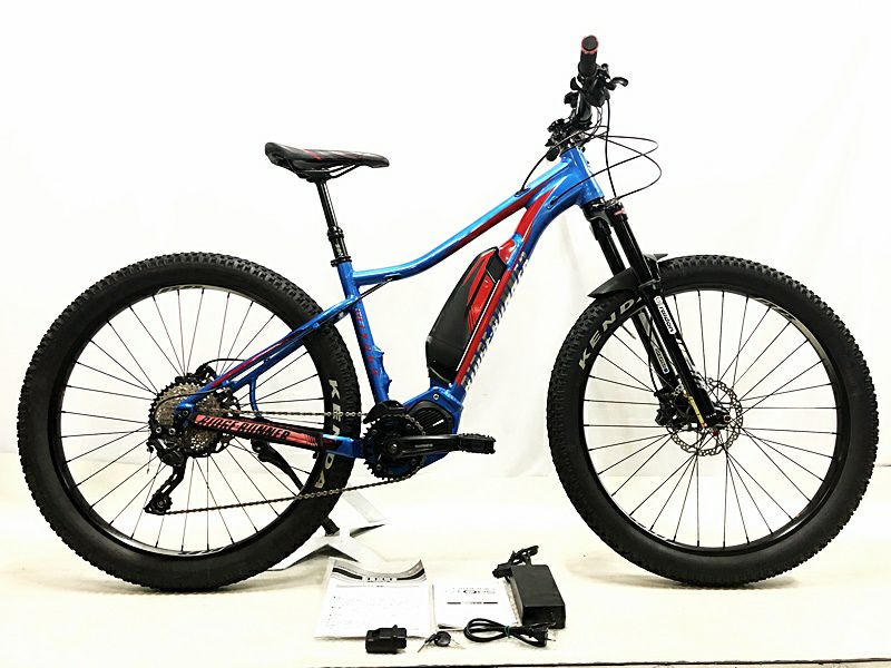 ● 美品 ミヤタ MIYATA リッジランナー RIDGE-RUNNER boost規格 2019年 E-BIKE E-MTB 電動アシスト14Ah  自転車 43サイズ ブルー/レッド