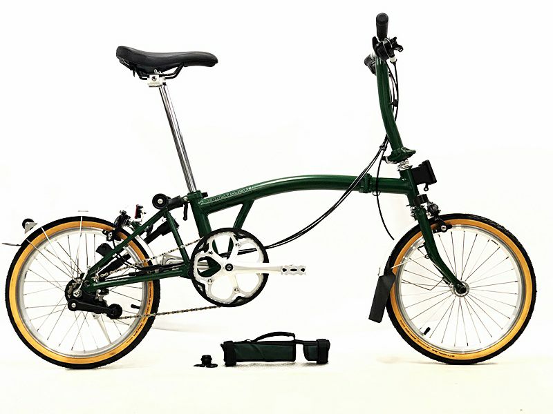ブロンプトン 2011年式 折り畳み自転車 BROMPTON S6L グリーン - 自転車