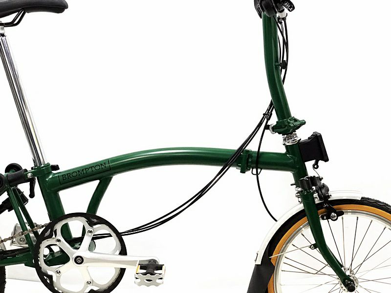 ブロンプトン 2011年式 折り畳み自転車 BROMPTON S6L グリーン - 自転車