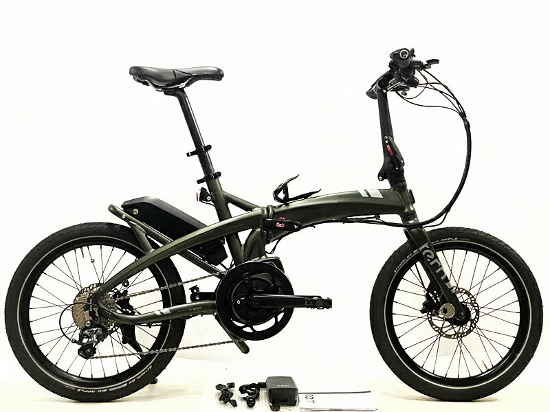 ○美品 ターン Tern ヴェクトロン Vektron S10 8.2Ah TIAGRA 2021年 折り畳み 電動アシスト自転車 20インチ  サテンメタリックフォレスト