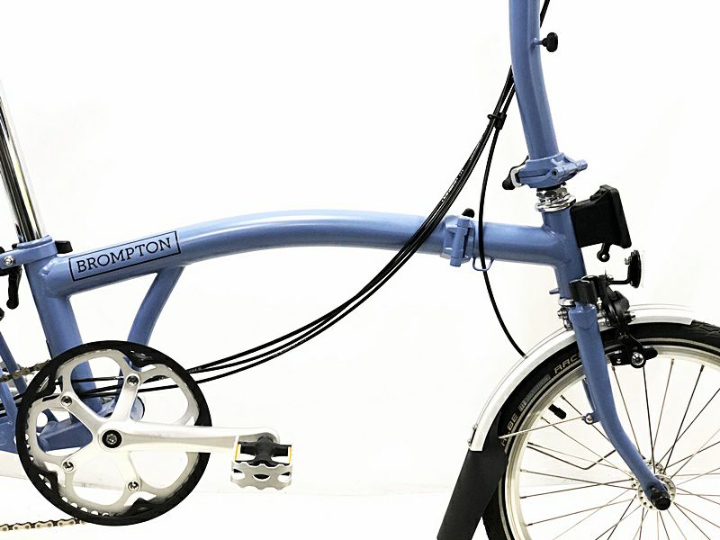 美品 ブロンプトン BROMPTON エムシックスエル M6L 2021年モデルフォールディングバイク 折り畳み自転車 16インチ クラウドブルー