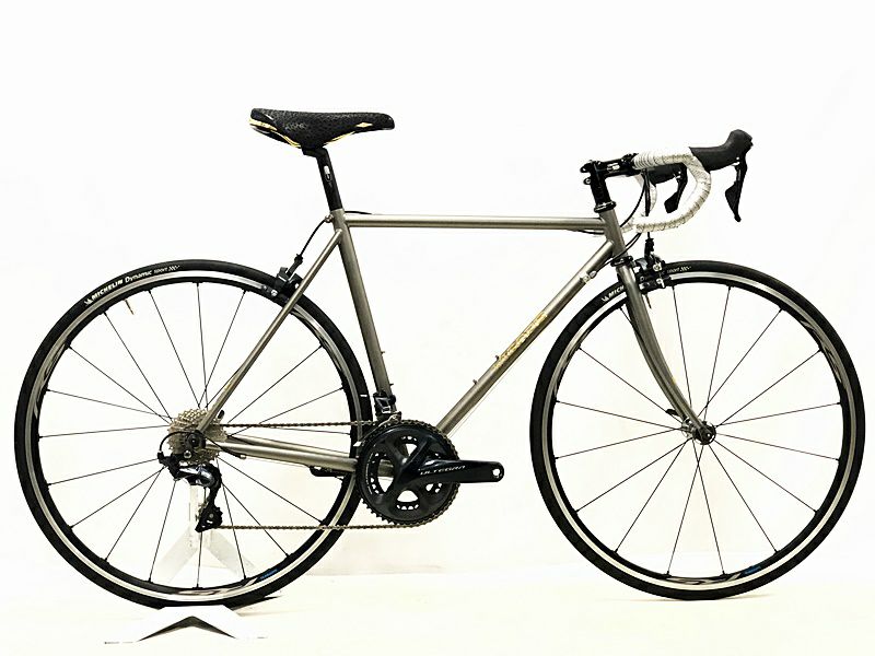 美品 ビゴーレ VIGORE KYOTO Collection グレード Grade-RS ULTEGRA 2018年2月購入 クロモリロードバイク  クロモリレーサー M(520) 黒金カラー