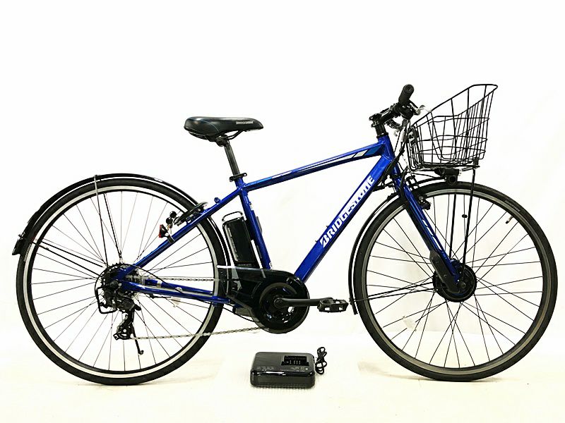 ●ブリヂストン ティービーワンe TB1e TB7B40 9.6Ah 2020年4月購入車体 E-BIKE クロスバイク 電動アシスト自転車  27インチ ブルー
