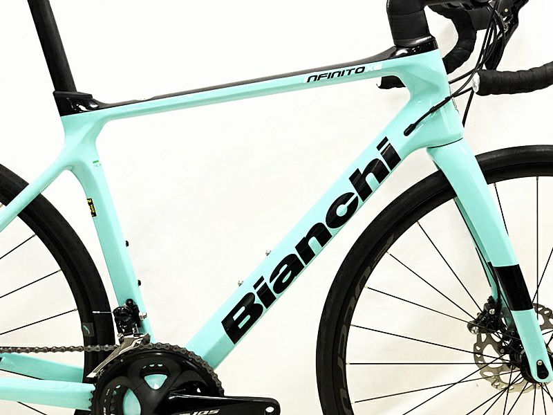 ビアンキ BIANCHI インフィニート XE ディスク INFINITO XE DISC 105 油圧DISC 2021年モデル カーボンロードバイク  53サイズ チェレステ