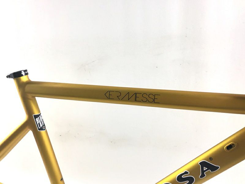 未使用品 デローザ DEROSA ケルメッセ KERMESSE フレームセット 2019 56サイズ アルミ ゴールド 与え