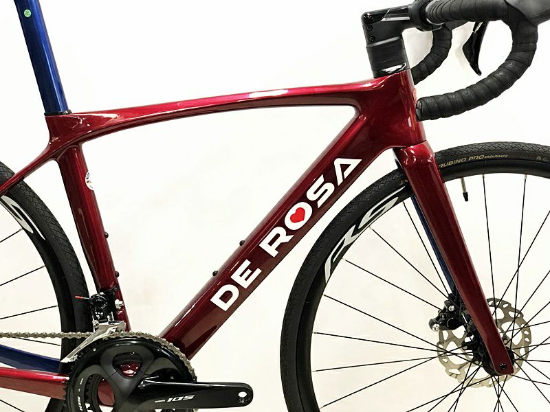 超美品 デローザ DE ROSA アイドル ディスク IDOL DISC 105 油圧DISC 2020k~2021年継続モデル カーボンロードバイク  43サイズ レッド