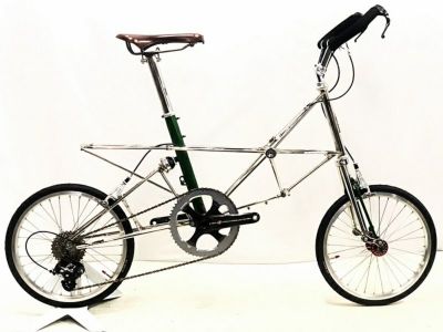 ○美品 希少 お城製 アレックスモールトン ALEXMOULTON 分割式 AM-GT Mk.3 CAMPAGNOLO 17インチ  ステンレス/グリーン ◇