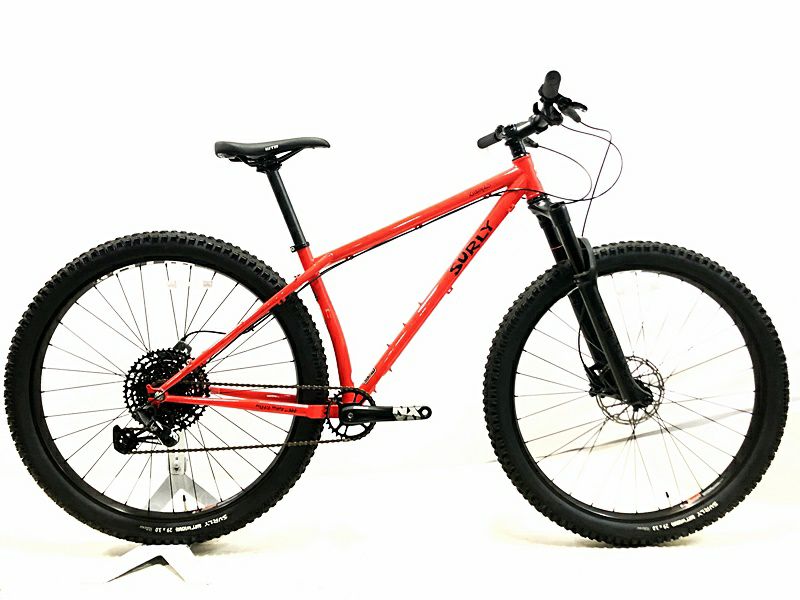 ○ 超美品 サーリー SURLY クランパス KRAMPUS/フロントサスペンション仕様 2021年頃29er クロモリ マウンテンバイク Mサイズ  レッド