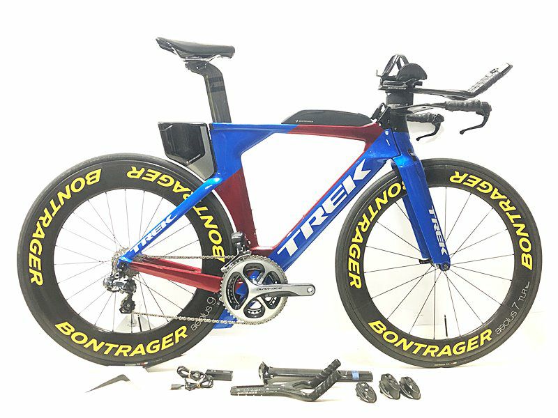 ○美品 TREK SPEED CONCEPT PROJECT ONE ULTEGRA Di2 2016 TT トライアスロン カーボン ロードバイク  Mサイズ ブルー エンジ