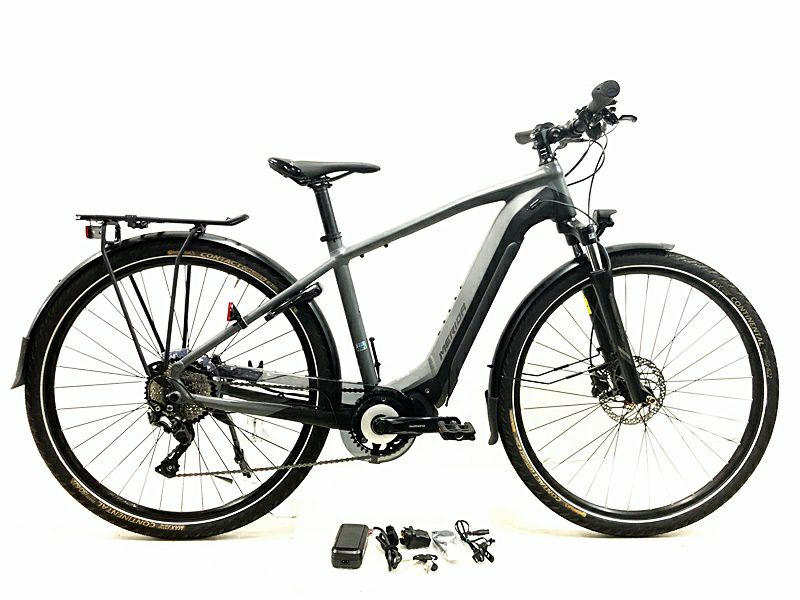 ○ 美品 メリダ MERIDA ePASSPORT 400 EQ 13Ah 2021年7月購入車体 E-BIKE 電動アシスト自転車 47(S)サイズ  グレー/ブラック