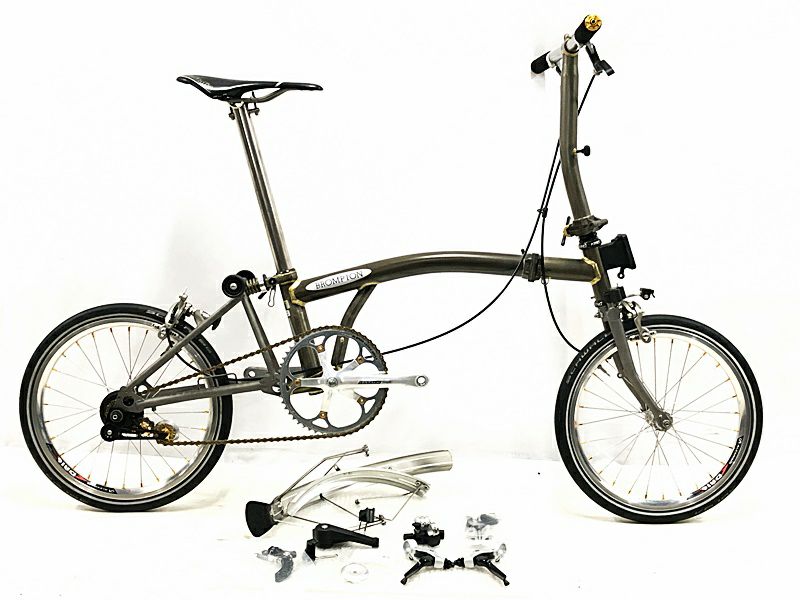 ブロンプトン S2L 純正 上位モデルS2L-X チタン カスタム車 BROMPTON(ブロンプトン) スーパーライト(チタン)フレーム S2L-X