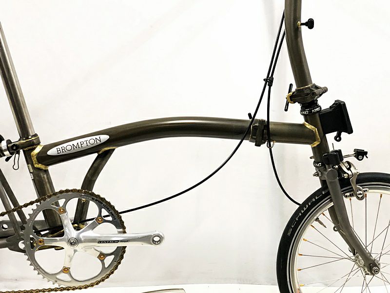 ブロンプトン BROMPTON S2L-X S2L-X カスタム 2012年9月購入車体 クロモリ/チタン フォールディングバイク 折り畳み自転車  16インチ ロウ(RAW)カラー