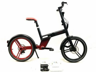 ○美品 ホンバイク HONBIKE TOGO01 6.0Ah 折り畳み電動アシスト自転車 20インチ ブラック