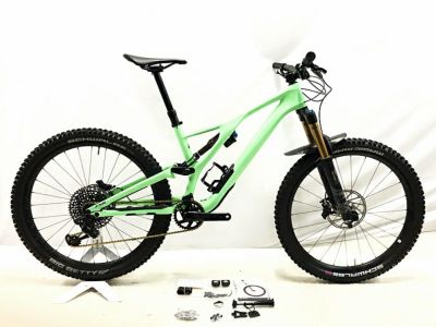 ○スペシャライズド S-WORKS STUMPJUMPER FSR MEN CARBON 2019年 フルサス 27.5 カーボンマウンテンバイク  Boost規格 Mサイズ GN