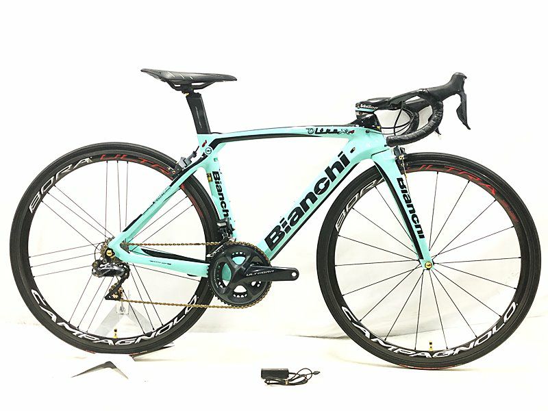 美品 ビアンキ BIANCHI オルトレXR4 OLTRE XR4 ULTEGRA Di2 2017 カーボンロードバイク 50サイズ チェレステ