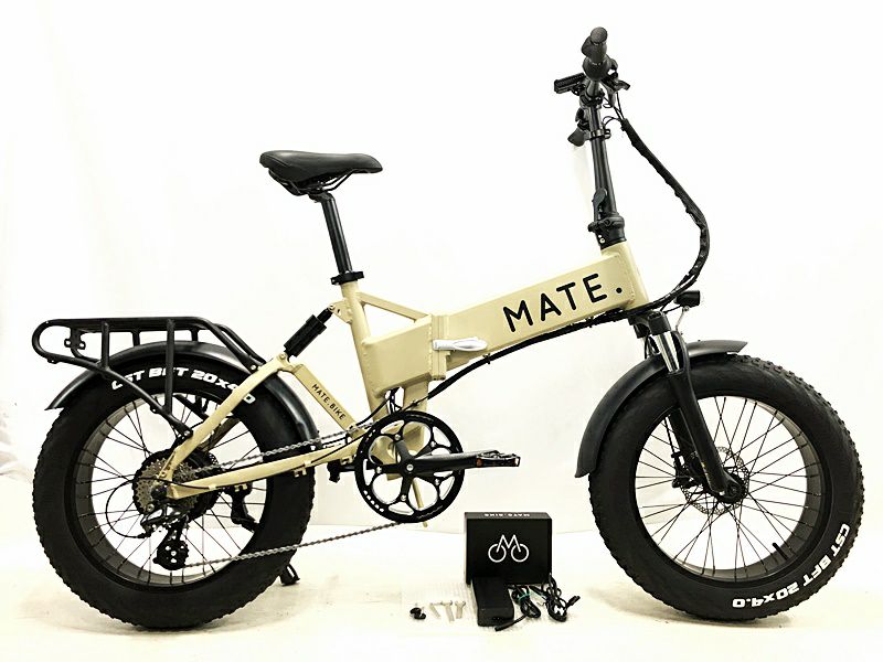 ○メイトバイク MATE BIKE メイト エックス MATE X 250 2021年10月購入車体 電動アシスト折り畳み自転車 20インチ  デザートストーム