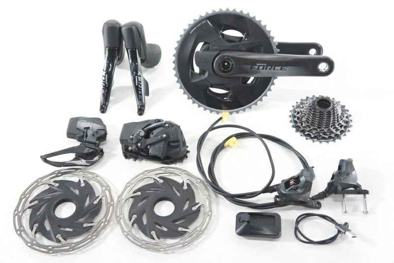 ◆◆スラム SRAM フォース FORCE eTap AXS HRD 2x12S コンポセット シフター フロント リアディレイラー クランク  ブレーキ CS 油圧 無線（サイクルパラダイス大阪より配送）