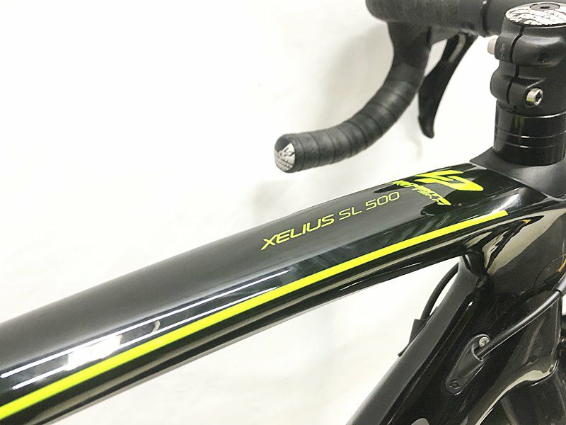 美品 ラピエール LAPIERRE ゼリウスSL500 XELIUS SL500 105 2019 カーボンロードバイク 49/Sサイズ ブラック  グリーン