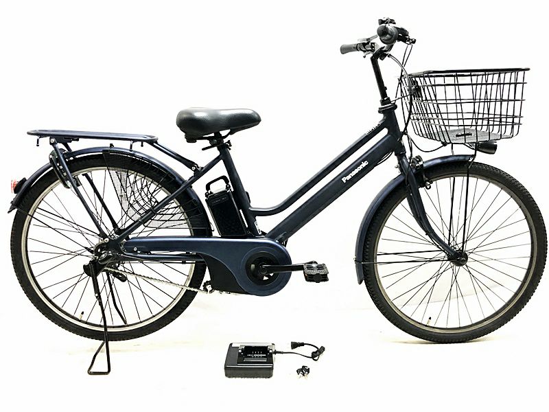 ○美品 パナソニック ティモ S TIMO S BE-ELST636 16Ah 内装3段変速 2022年11月購入車体 電動アシスト自転車26ｲﾝﾁ  26インチ ネイビー