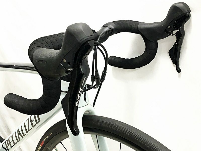 美品 スペシャライズド SPECIALIZED ルーベ スポーツ ROUBAIX SPORT 105 油圧DISC 2021年 カーボンロードバイク  44サイズ アイスブルー