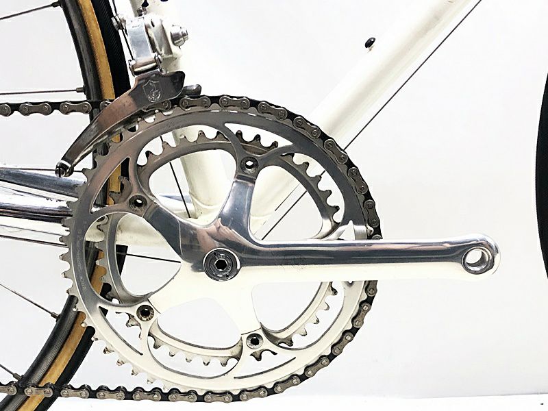 プライスダウン開始】訳アリ デローザ DE ROSA プロフェッショナル PROFESSIONAL COLUMBUS SLX CAMPAGNOLO  C-RECORD クロモリ ロードバイク ホワイト〇☆【お買い得SALE】