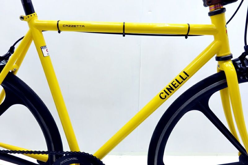 チネリ CINELLI ガゼッタ GAZZETTA 2020年モデル クロモリ ピストバイク Sサイズ イエロー（サイクルパラダイス山口より配送)