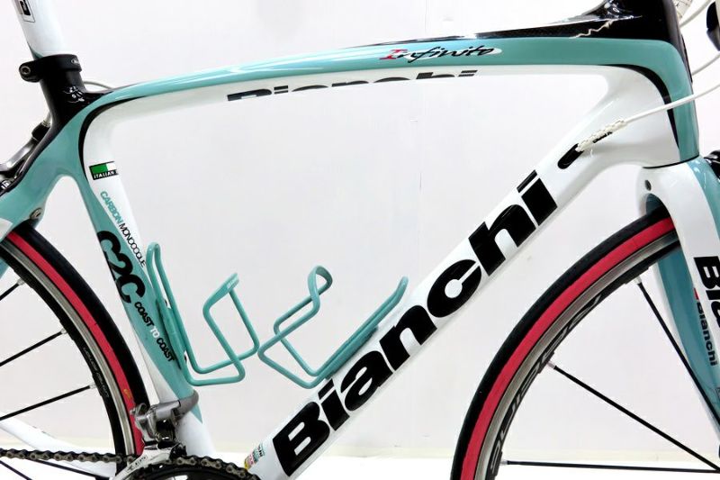ビアンキ BIANCHI インフィニート INFINITO 2011年モデル カーボン ロードバイク 530サイズ 2×10速 ホワイト×チェレステ