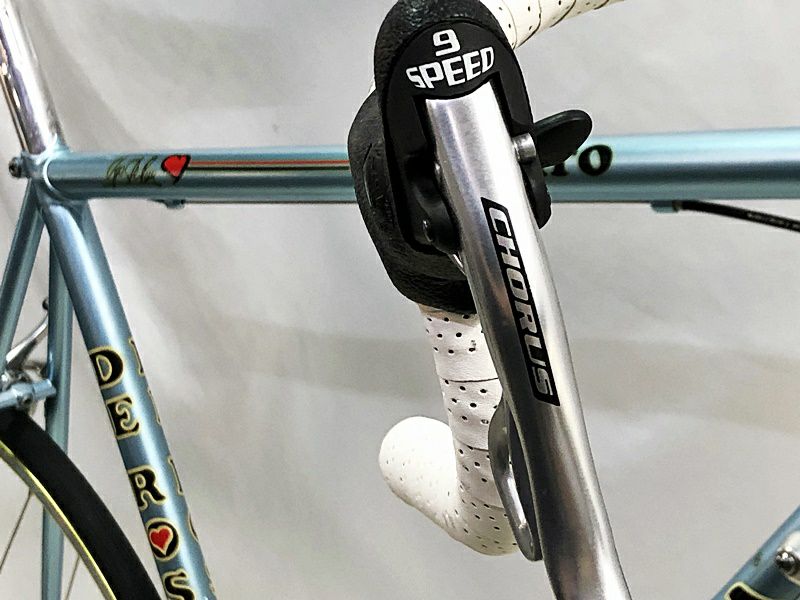 プライスダウン開始】美品 デローザ ネオプリマート NEOPRIMATO CAMPAGNOLO10速カスタム仕様 2011年 クロモリ ロードバイク  56サイズ AZZURRO(アズロ) 〇【お買い得特価】