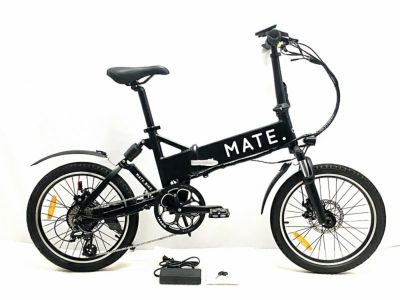 プライスダウン開始】○メイトバイク MATE BIKE メイト シティ MATE CITY 13Ah フロントライト付属 2023年  折り畳み電動アシスト自転車 20インチ ブラック【お買い得特価】