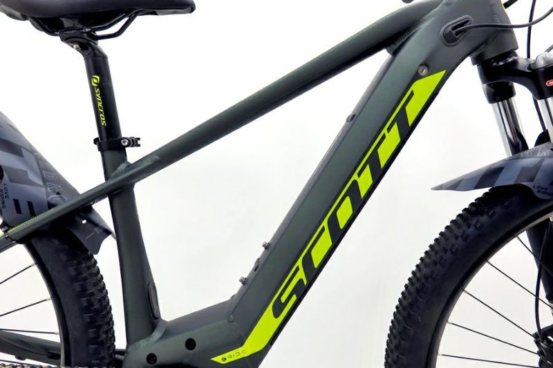 ★★スコット SCOTT SCALE eRIDE 2020年モデル アルミ 電動アシストマウンテンバイク Eバイク C-T410mm 9速  グリーン（サイクルパラダイス山口より配送)