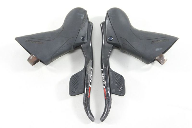 ◆◆スラム SRAM レッド RED eTap 11S コンポセット 2x11速 シフター フロント リアディレイラー FD RD ロードバイク  変速機 CARBON DRY（サイクルパラダイス大阪より配送）