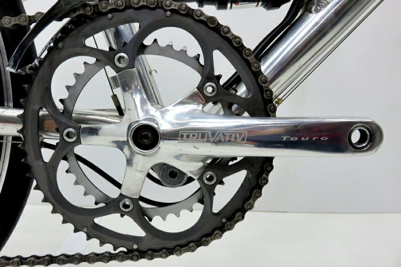 ジャイアント GIANT MR4F 2007年モデル アルミ 折りたたみ自転車 バイク 24インチ C-T500mm 2×8速  シルバー（サイクルパラダイス山口より配送)